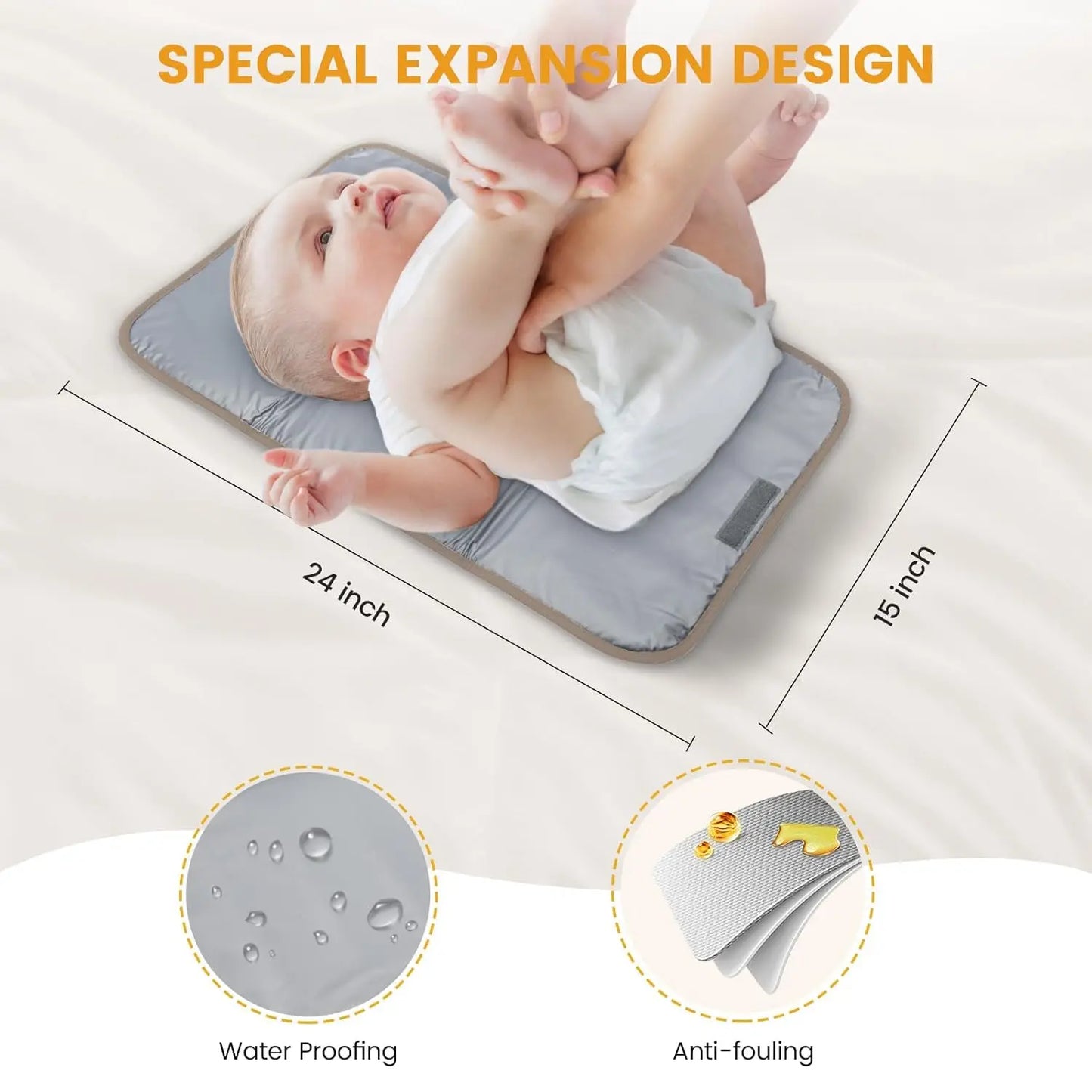 Closure Diaper Backpack With Insulated Pockets And Anti Theft Design