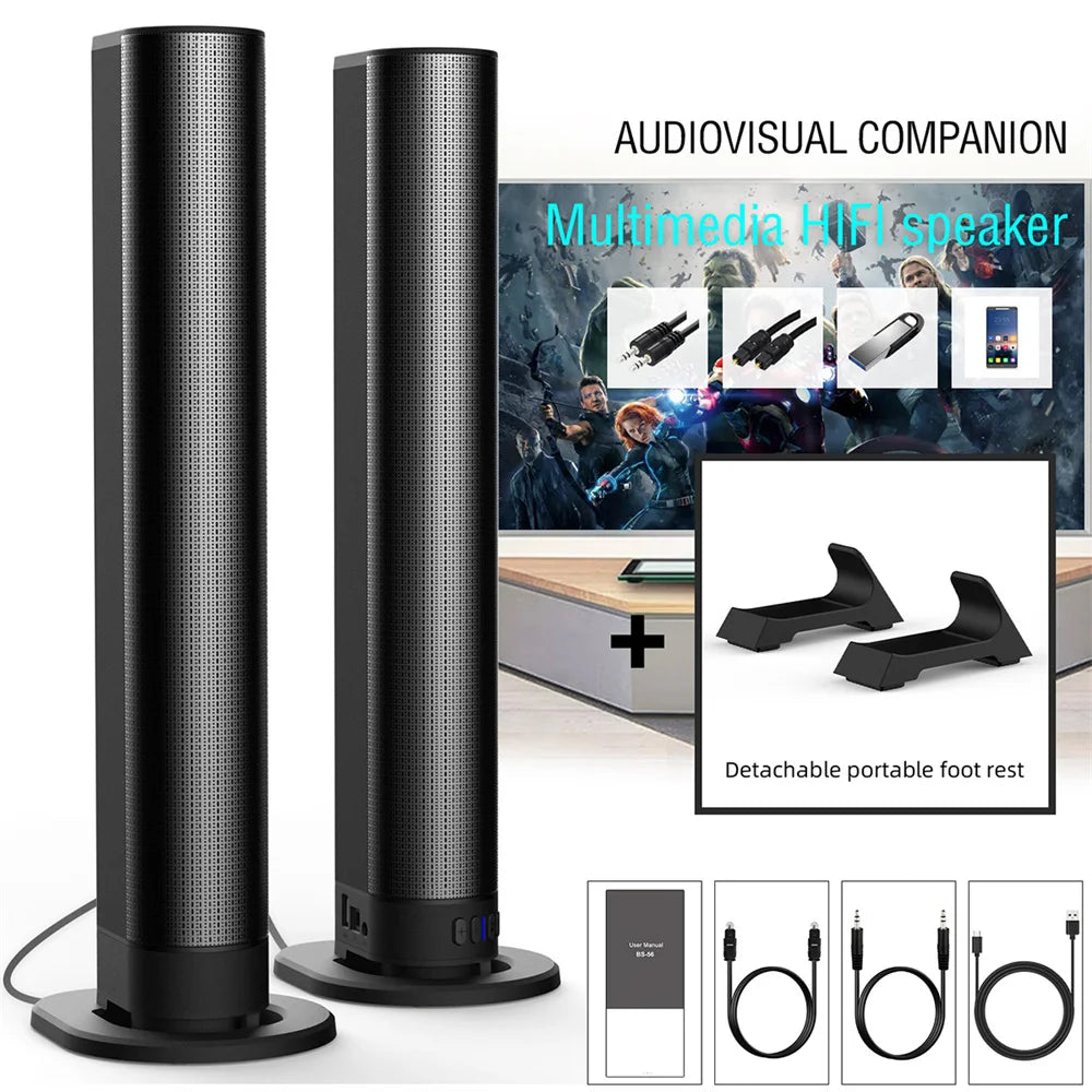 Sound Bar TV System Bluetooth Wireless Subwoofer Home Theater Speaker