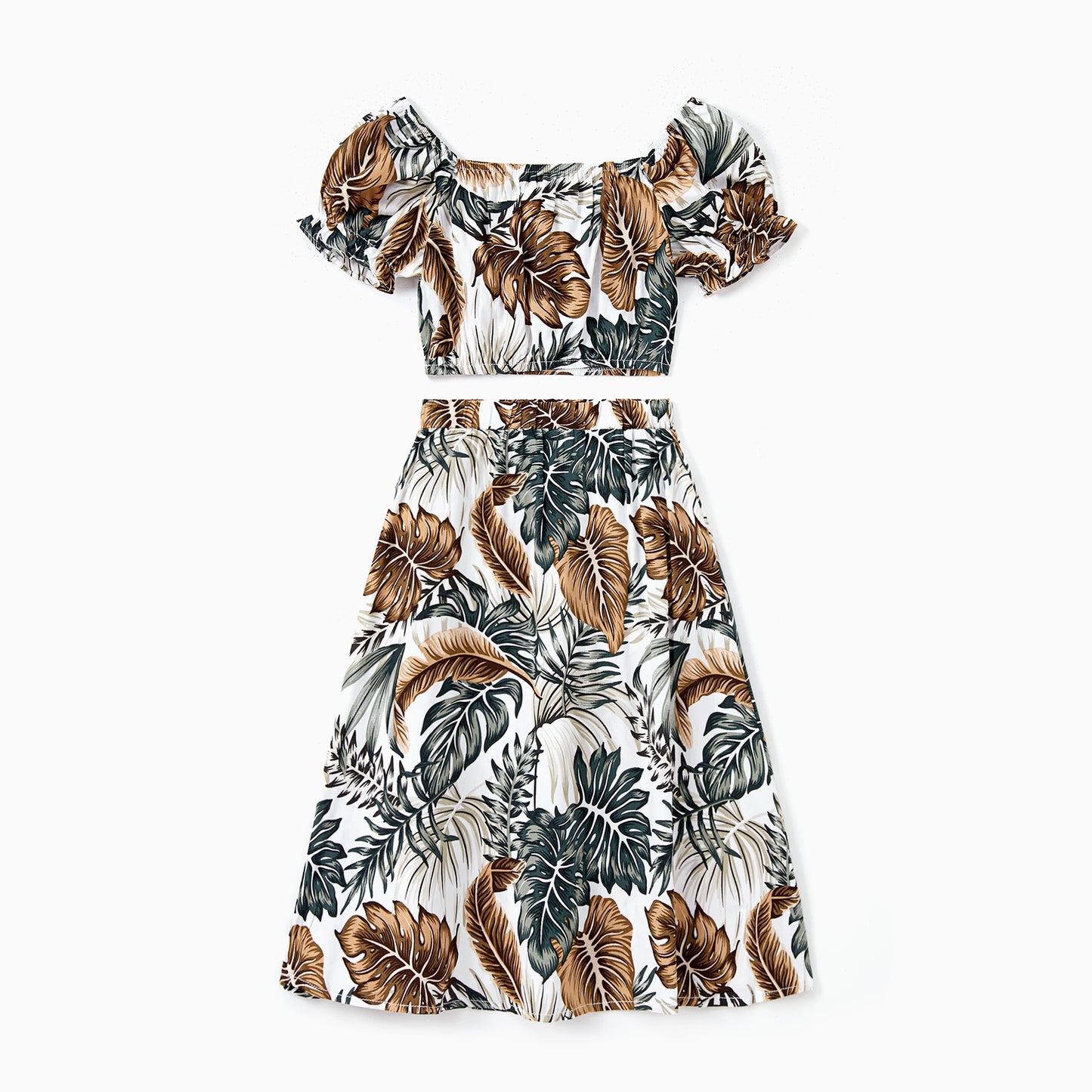 PATPAT Family Matching Sets Leaf Pattern Beach Shirt Co Ord