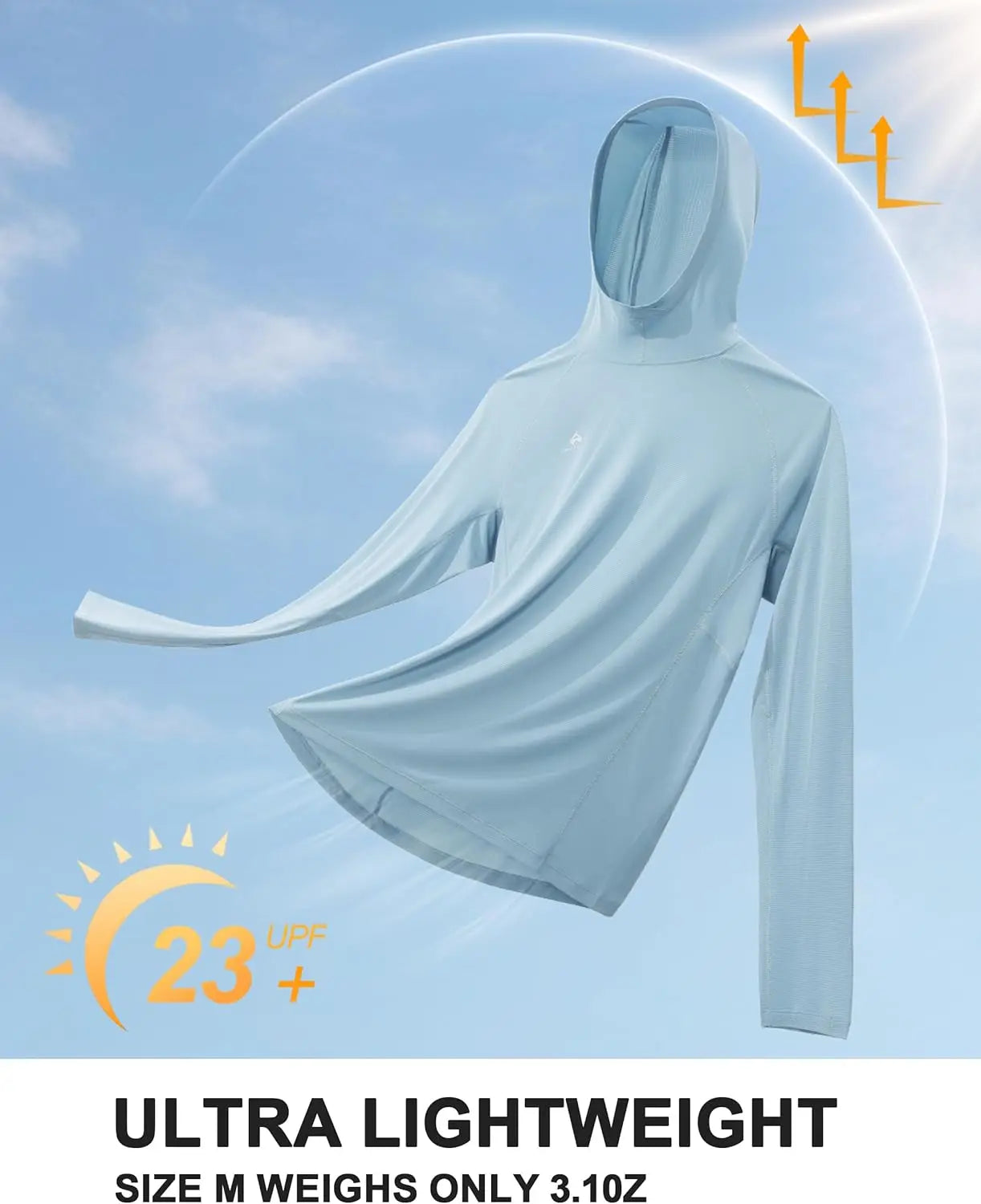 Pioneer Camp Sun Hoodie Men Ultra Lightweight Long Sleeve