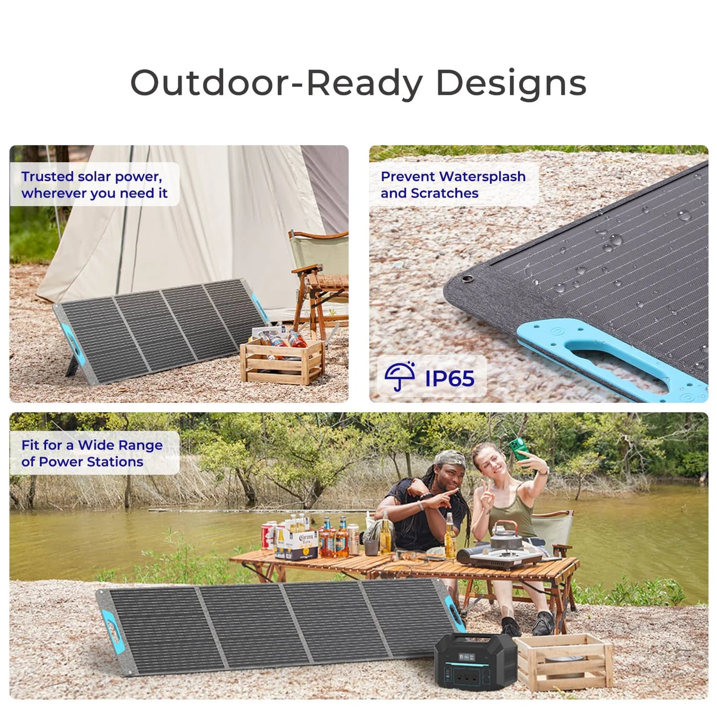 Renogy 200W Portable Solar Panel IP65 Foldable Power Backup