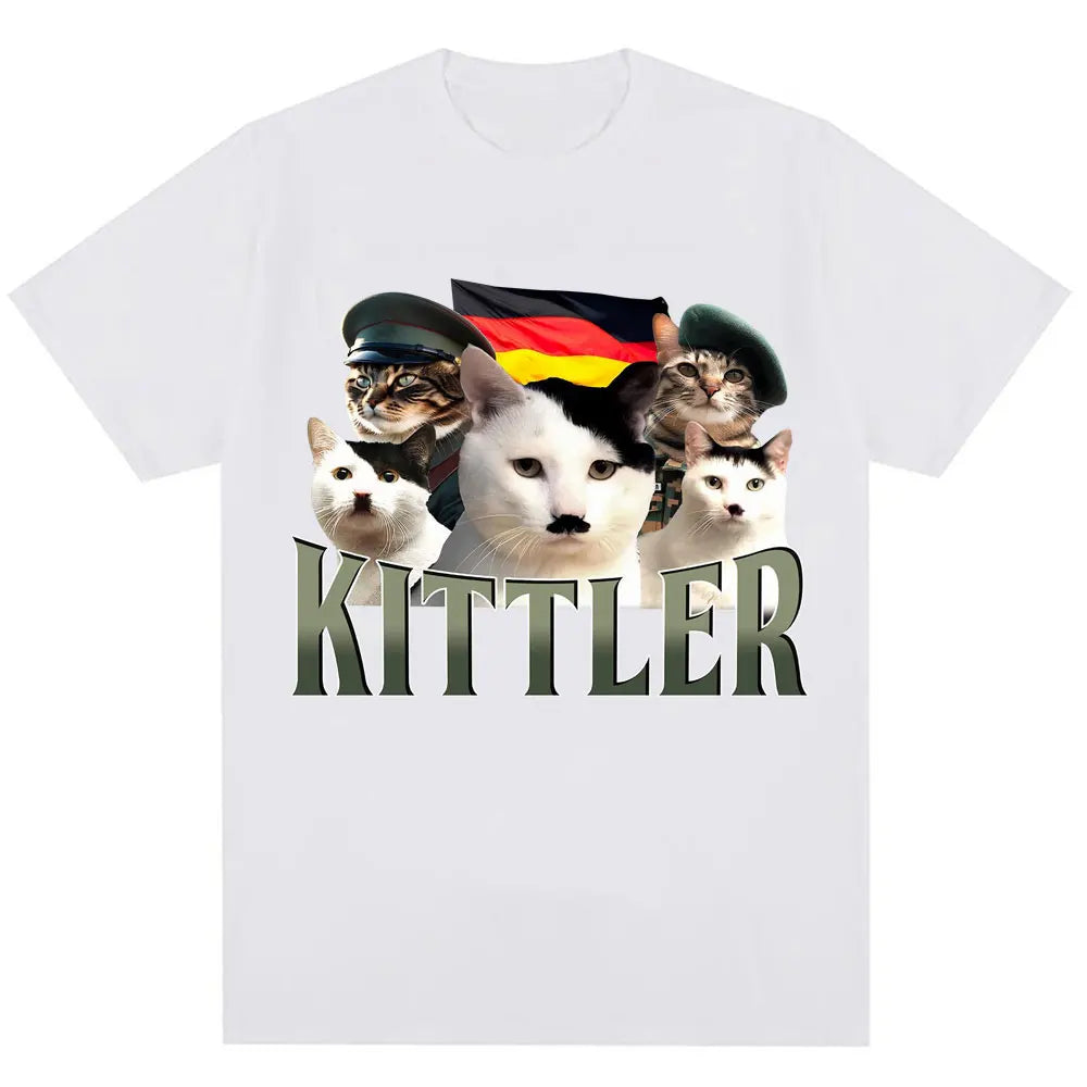 Hilarious Cat Meme T Shirt Unisex O Neck Cotton Streetwear