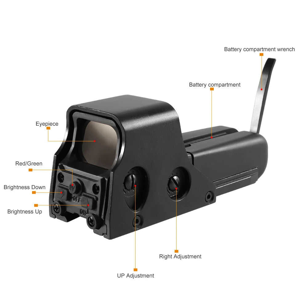 Bestsight Holographic Reflex Sight 551 552 553 558 20mm Mount