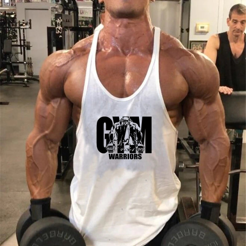 Cotton Breathable Sleeveless Gym Tank Top For Men YBack Vest