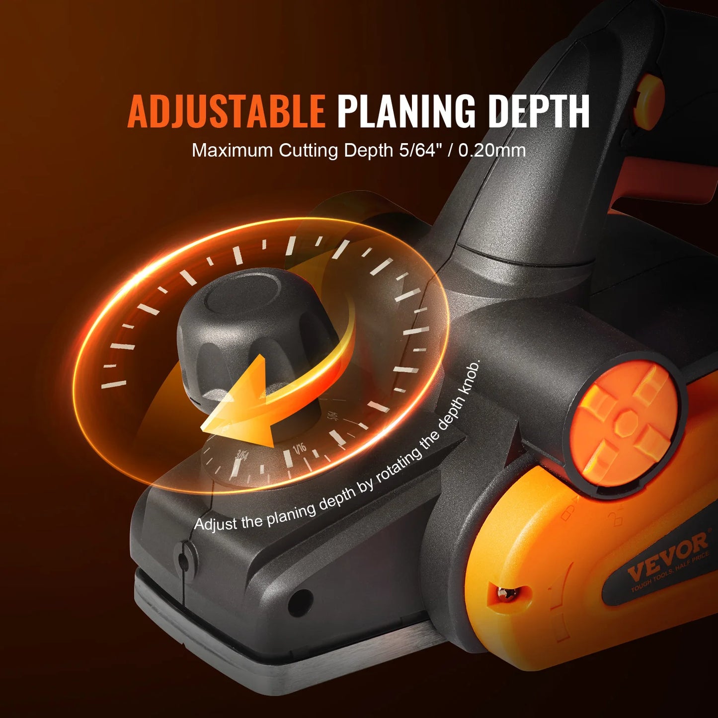 SucceBuy Electric Hand Planer High Speed 16500 RPM