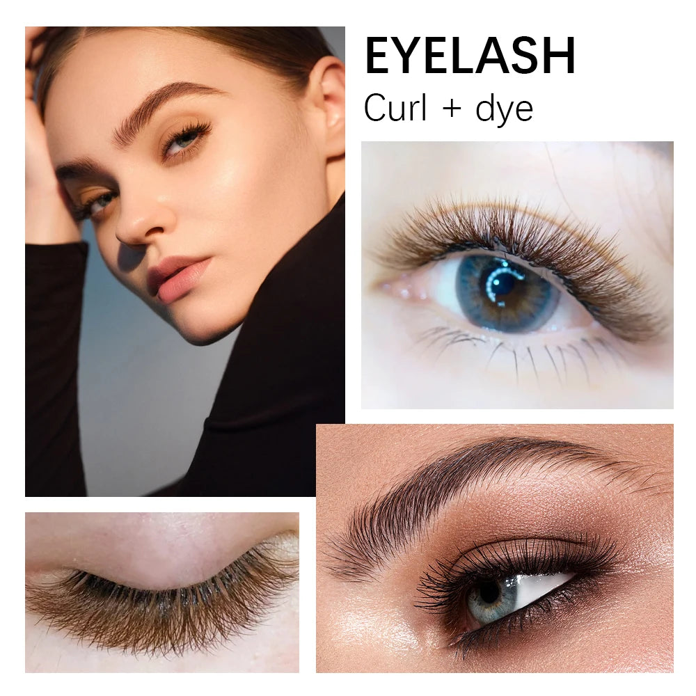 New Lash Lift and Tint Kit Professional Eyelash Lifting Tint Brow Lamination Dye Eye Makeup Tools DIY Curling Eyelash At Home