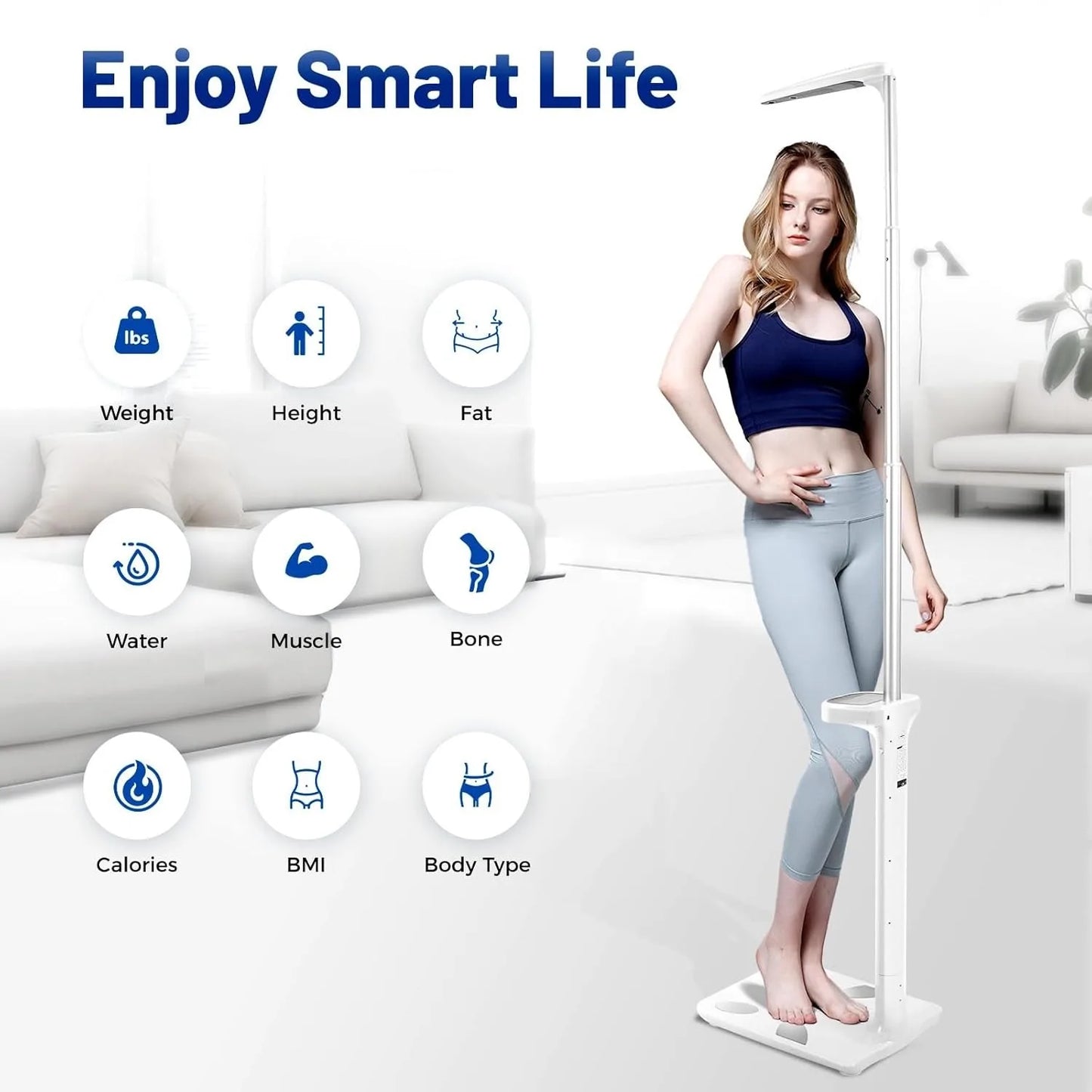Bymaocar Digital Medical Scale With Height And Body Fat Analysis