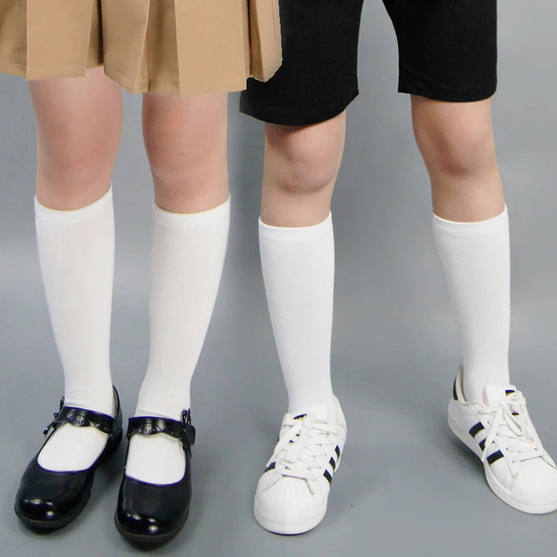 Knee High Unisex Kids Socks For School Uniforms Everyday