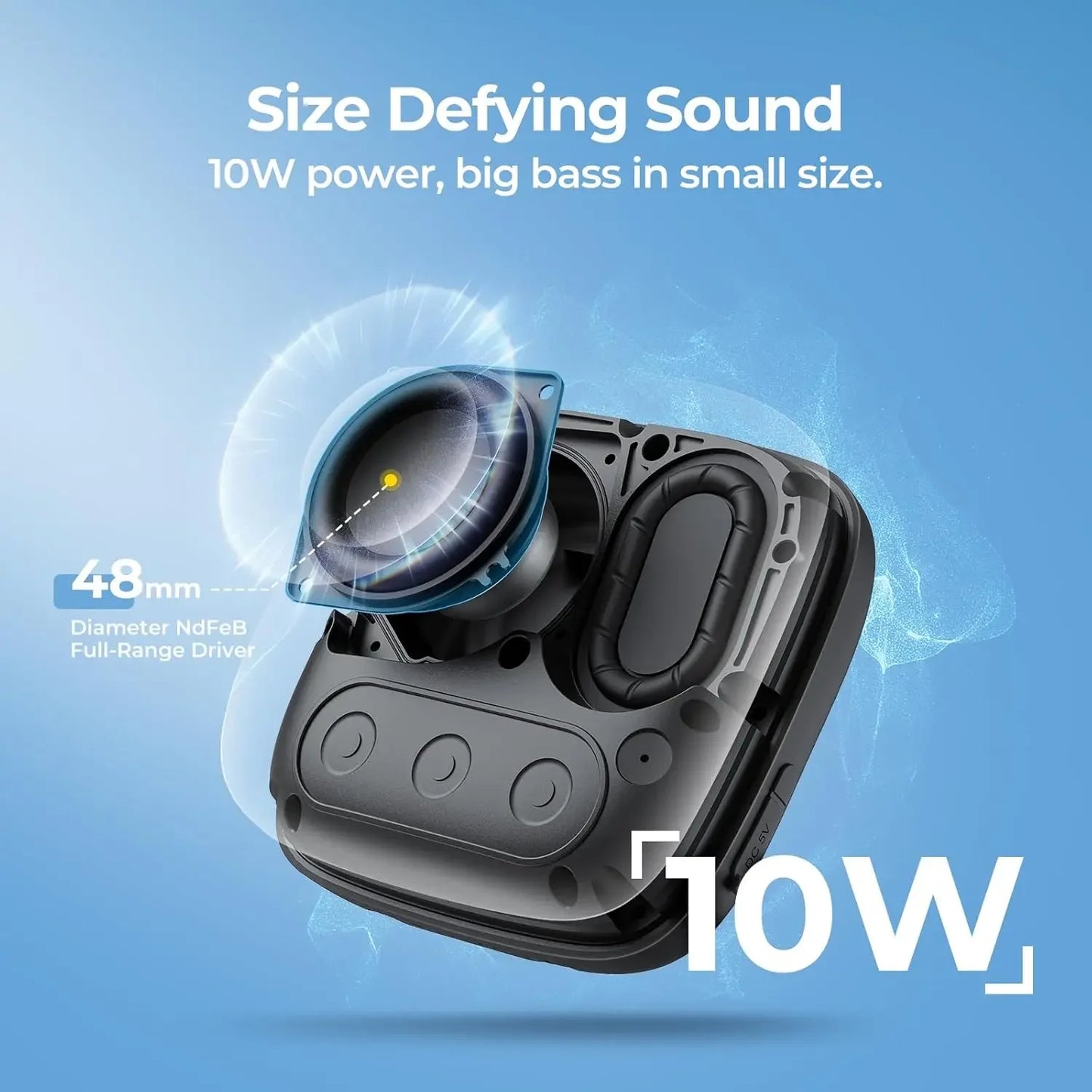 Tribit StormBox Micro 2 Portable Bluetooth IP67 10W Waterproof Speaker