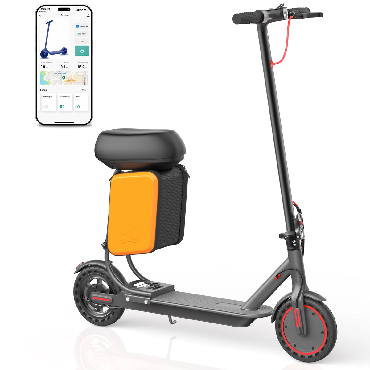 Ladped Electric Scooter 350W 16 Mile Range Includes Removable Seat