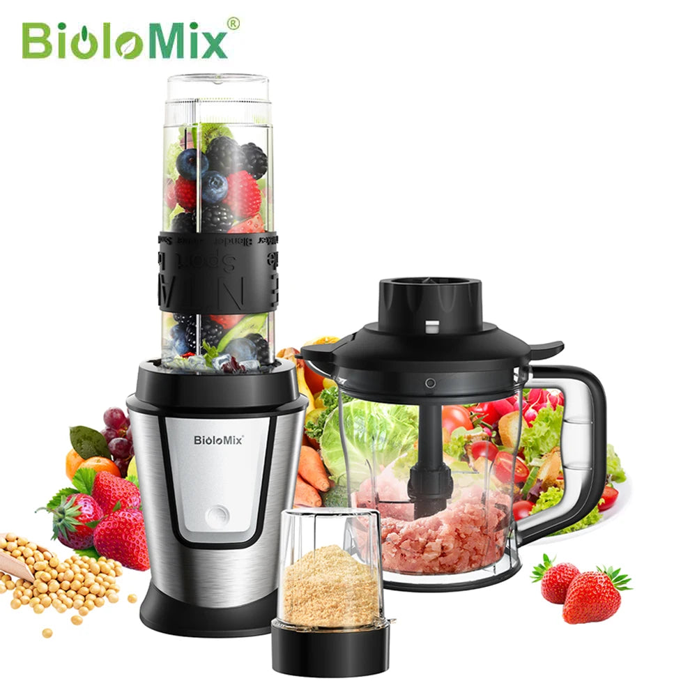 BioloMix 3 In 1 Multifunctional Food Processor Blender 700W
