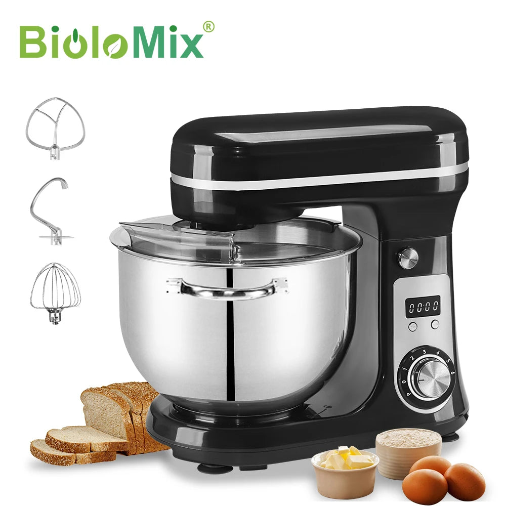 Biolomix Kitchen Stand Mixer 6 Speed 1200W Quiet Motor