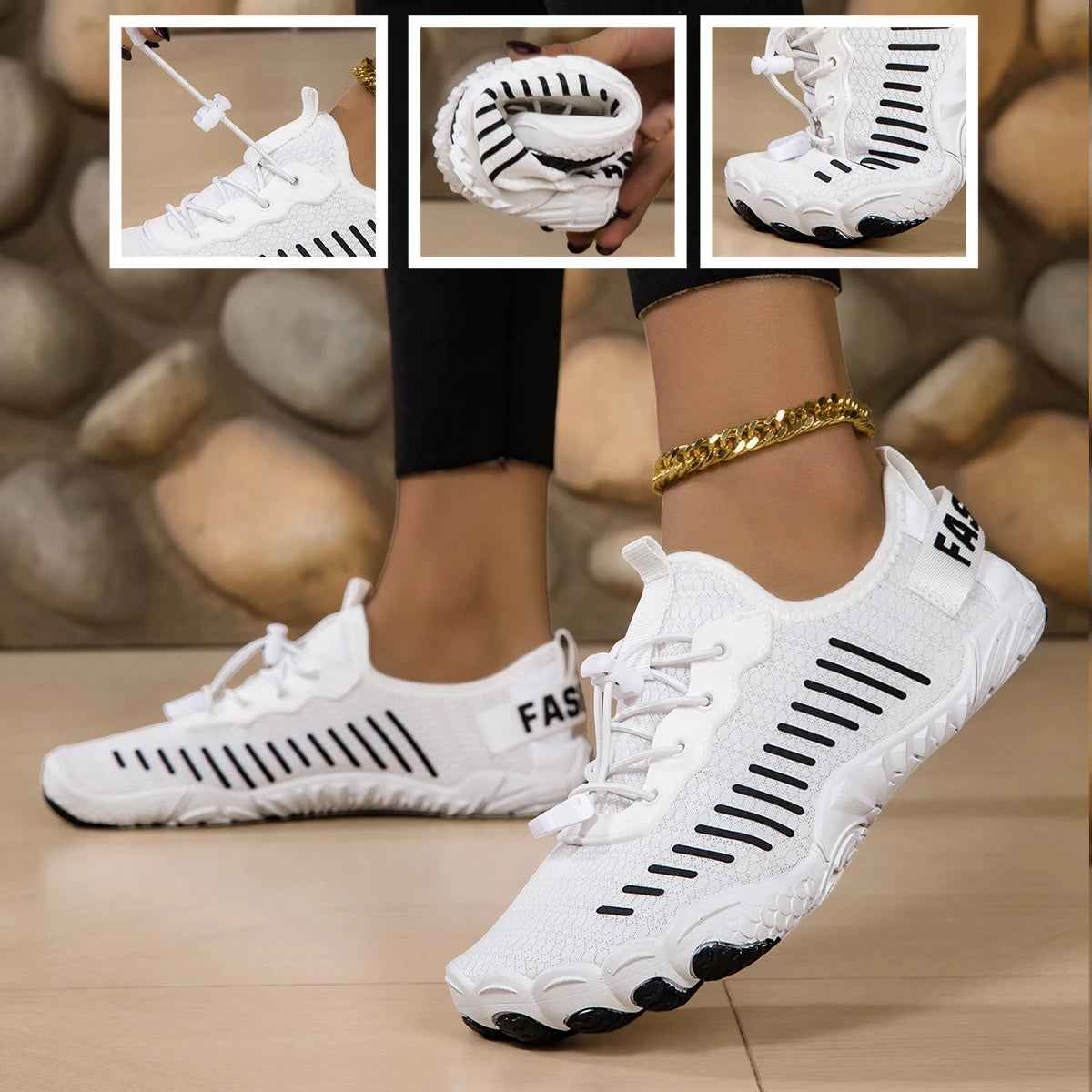 Women Barefoot Water Shoes Quick Dry Non Slip Aqua Sneakers