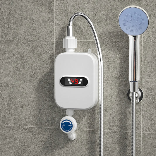 Small Instant Electric Water Heater LCD Temperature Display IPX4 Quick Heating Shower Water Heating Device Set