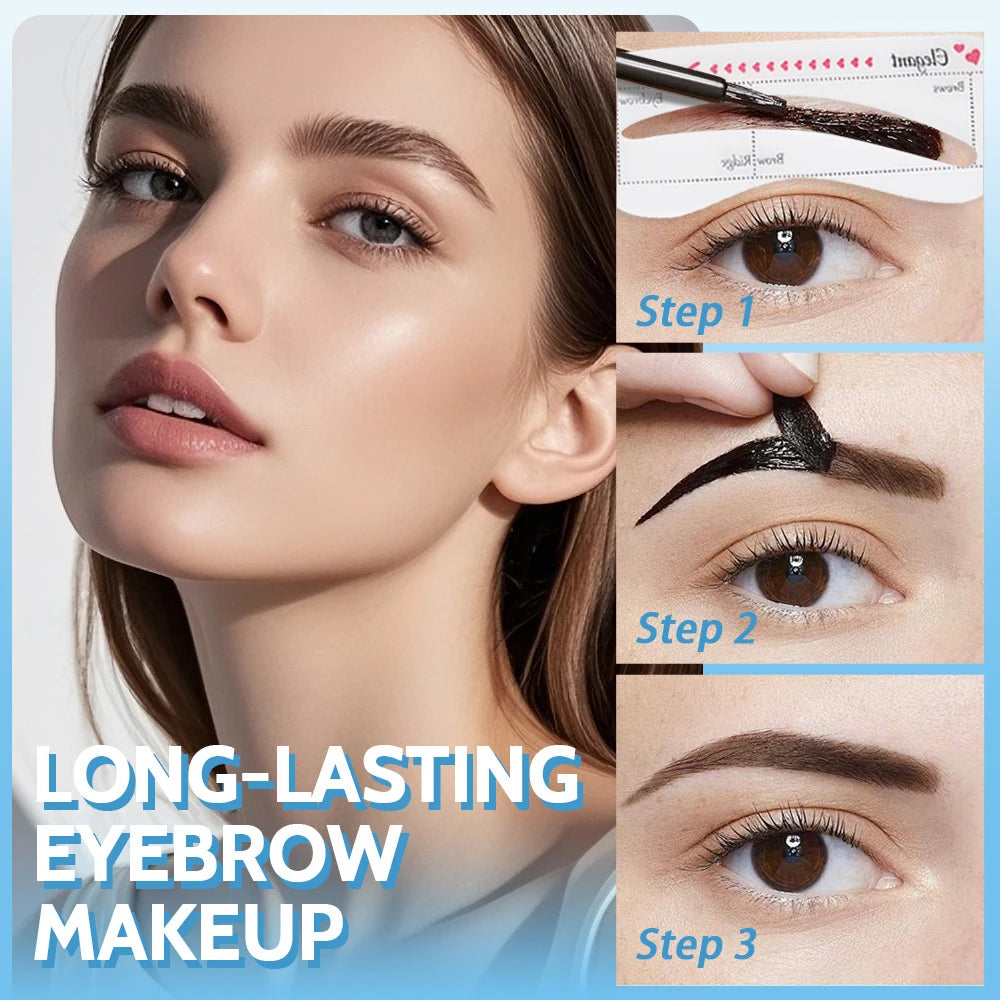 Rave Lady Tear-Off Eyebrow Glue Natural Dye Waterproof Lasting Fasting-Dry One-Step Coloring Tint Liquid Cosmetic Tattoo Eyebrow