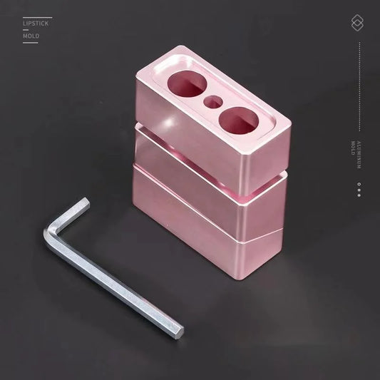 Aluminum Lipstick Mold 2 Holes 11.1mm For DIY Lip Balm