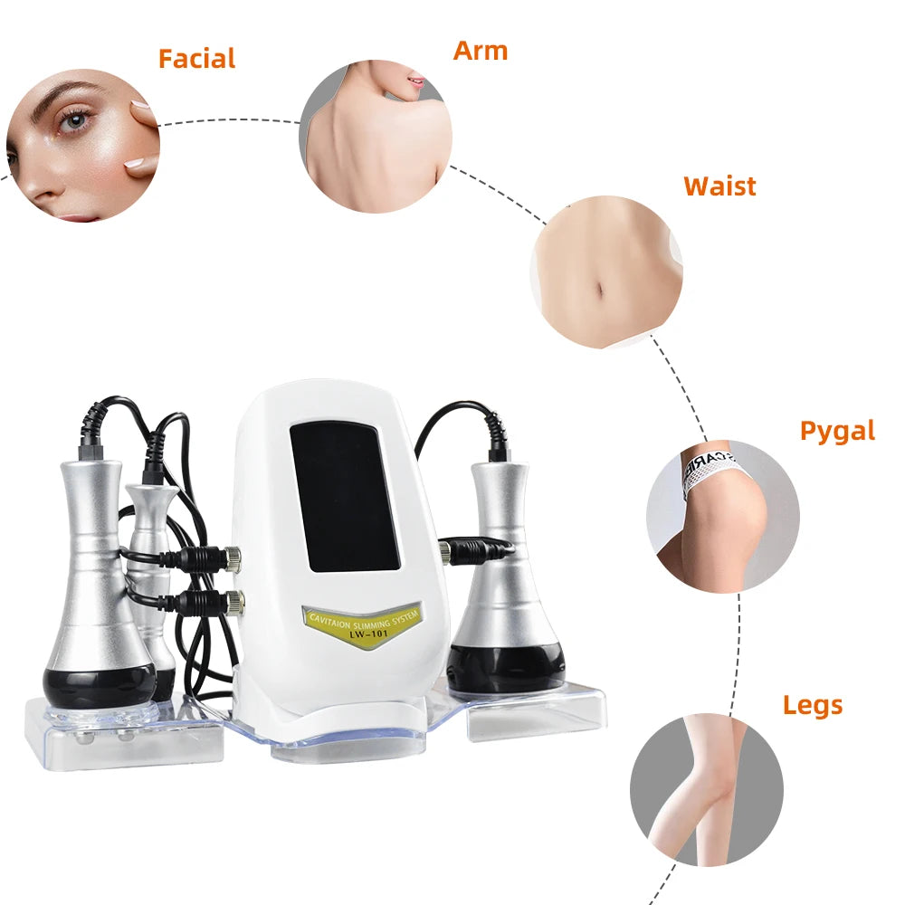 MISSHEARTH 3 in 1 Beauty Body Slimming Massager Cavitation Machine