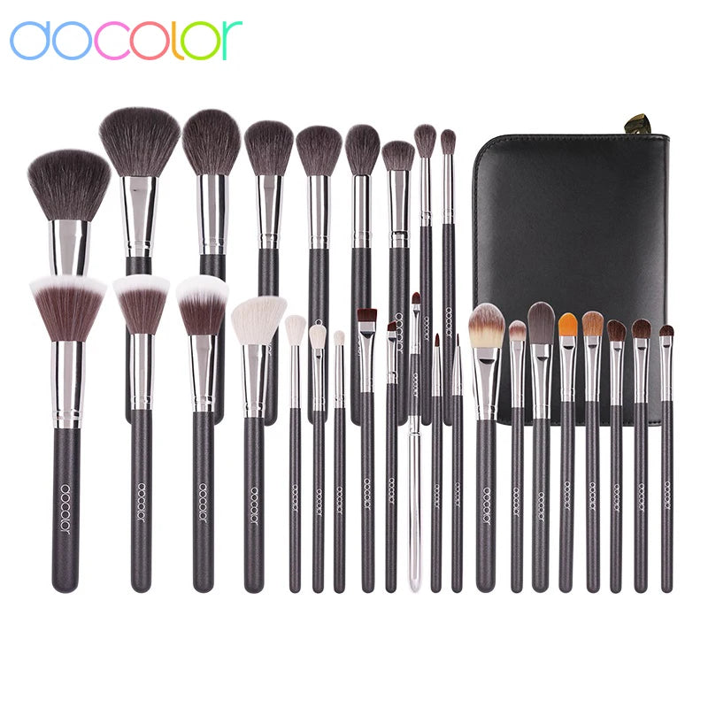 Docolor Professional Makeup Brush Set For Face And Eyes