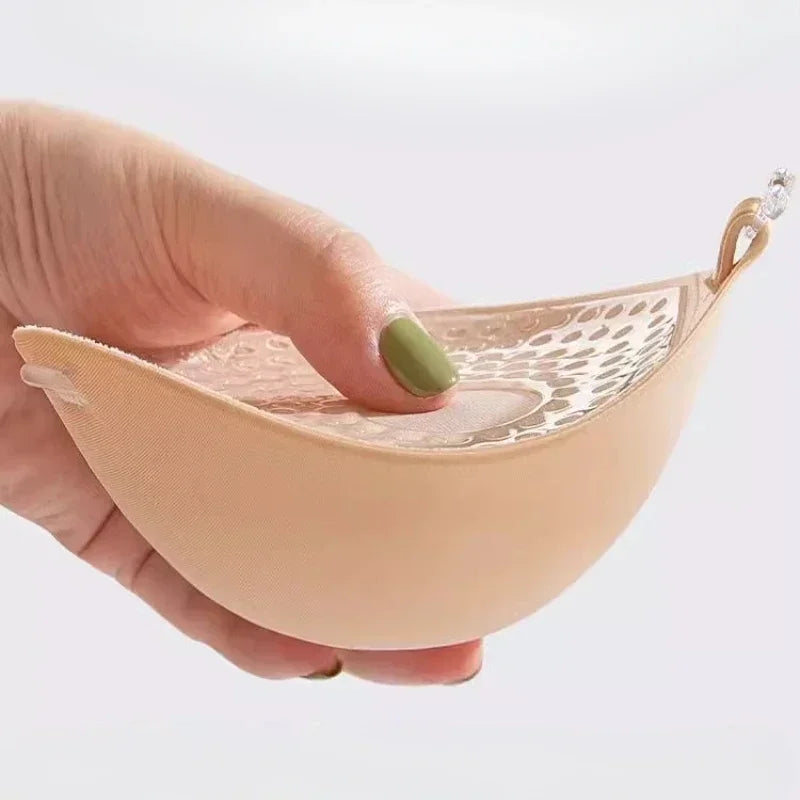 Invisible Strapless Silicone Nipple Tape Bra Reusable Push Up Adhesive