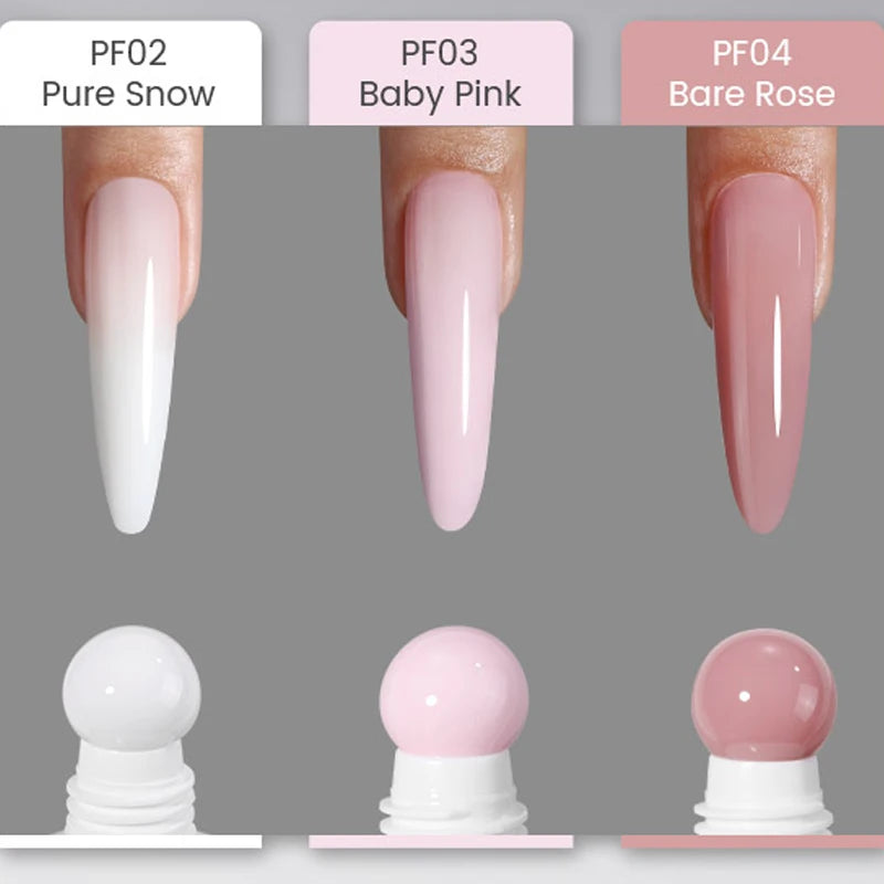 YOKEFELLOW PUREFORM Poly Gel Nai Polish Tpo&Hema Free Pink Red Extension Gel Large Capacity 50g Hard Gel for Starter Nail Art DIY