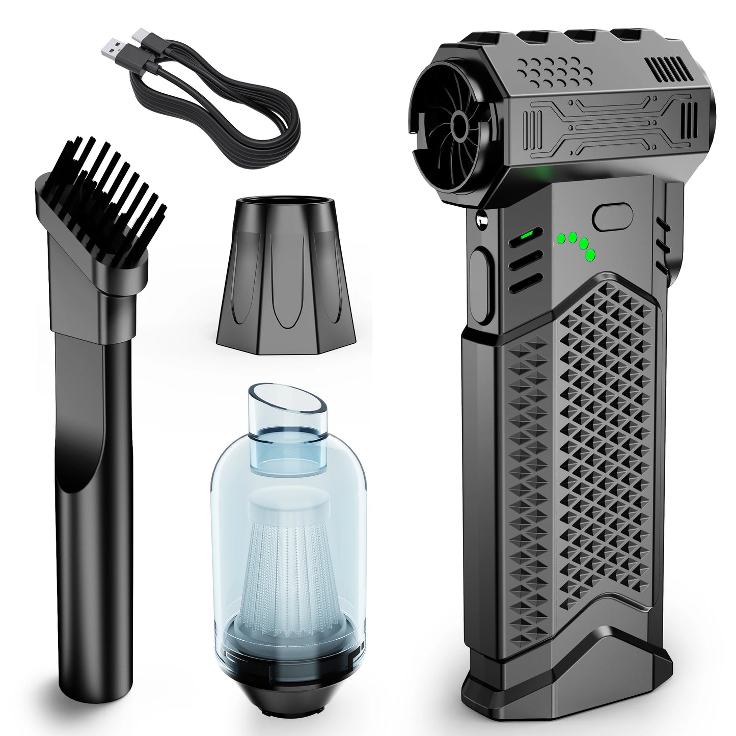 Turbo Electric Portable Car Vacuum Cleaner Jet Fan Blower Tool