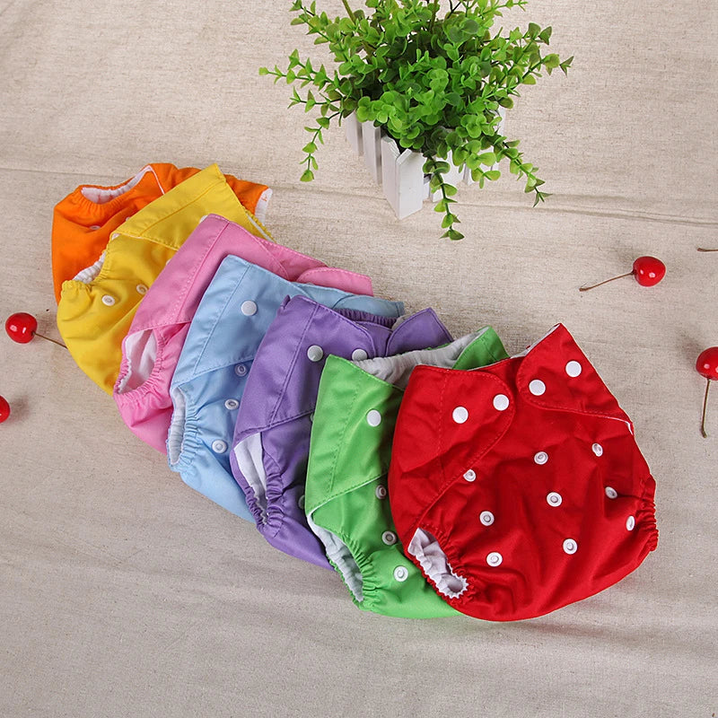 Baby Training Pants Buttons Diaper Underwear Washable Breathable Cotton