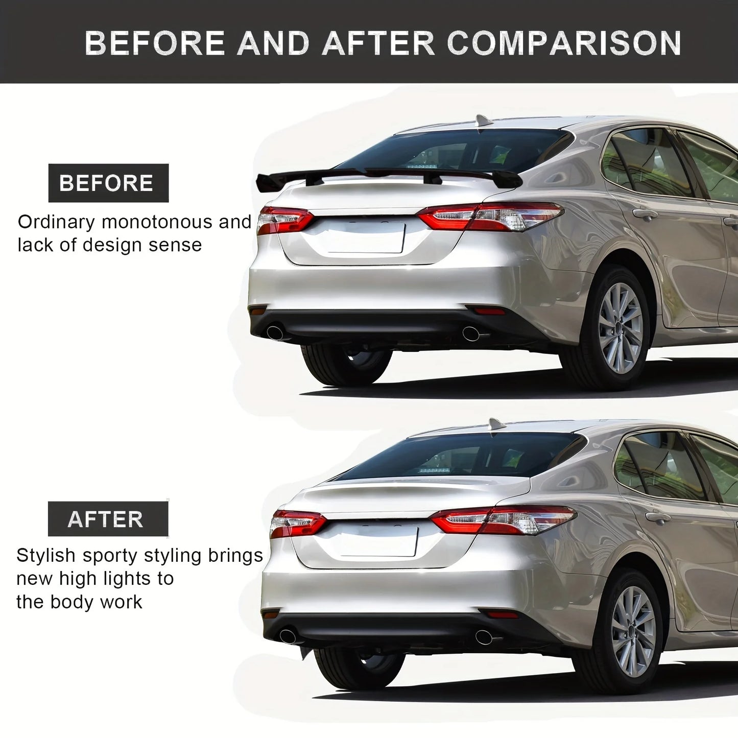Rear ABS Racing Spoiler Wing MG6 Pro Style For Cars