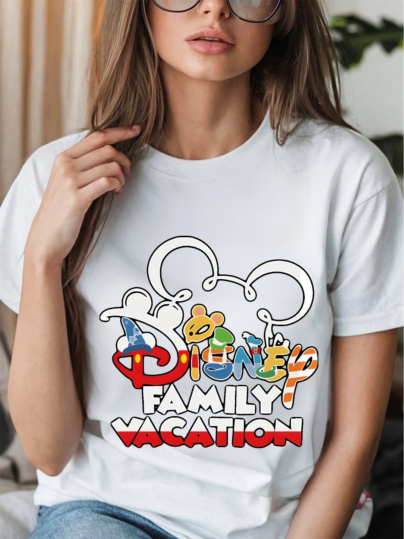 Disney Mickey and Friends Family Vacation Cotton T Shirt