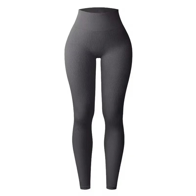 Seamless Knit Women's Yoga Pants High Waisted Leggings