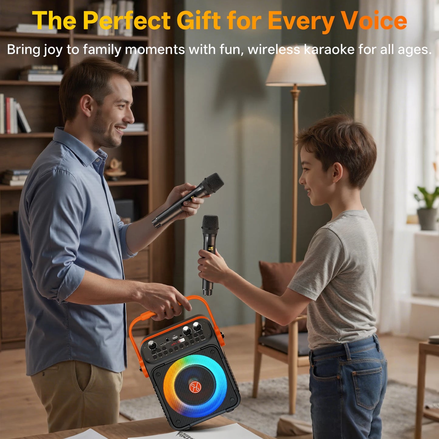 FanFun T35 High Power Karaoke Bluetooth Speaker Dual Microphone