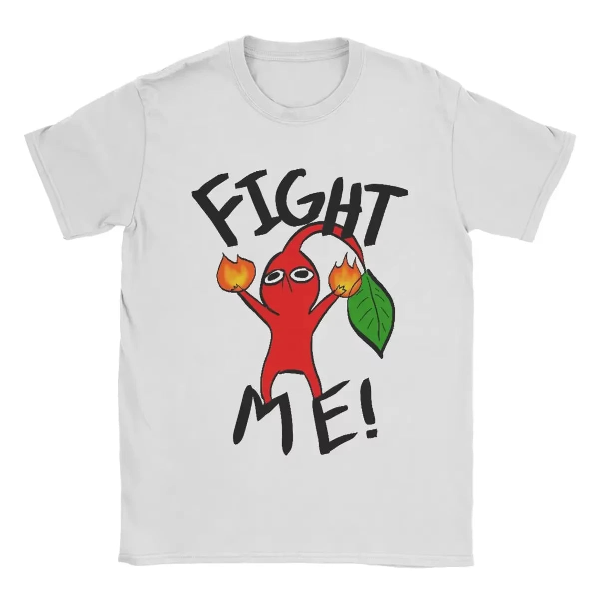 Fight Me Pikmin Tee For Women Harajuku Vintage O Neck