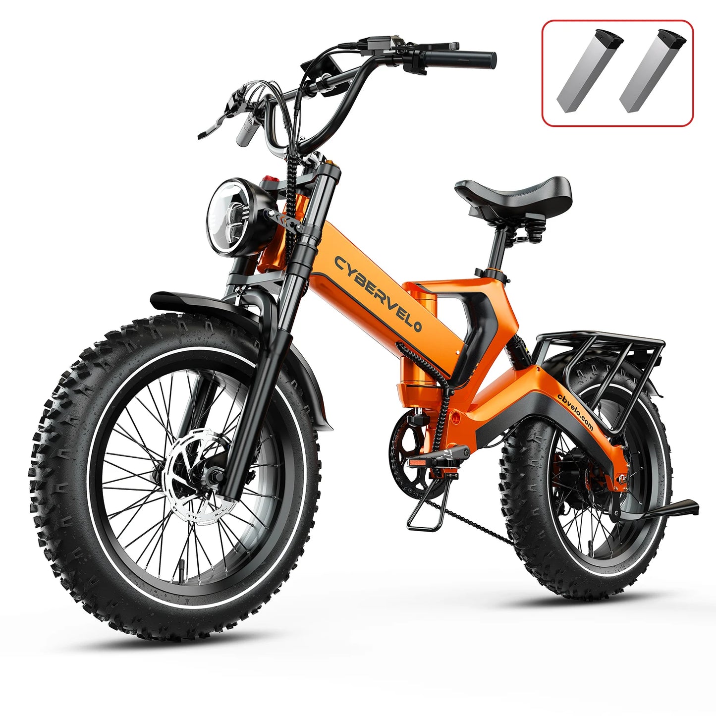 CYBERVELO EK6 Fat Tire 2000W Foldable EBike With 48V Battery