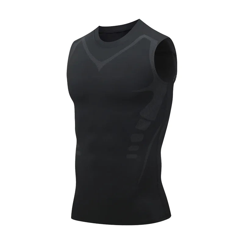 Ionic Shaping Vest for Men Shapewear Compression Tank Top