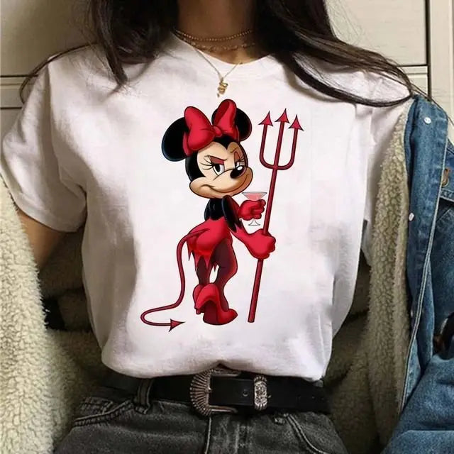 Disney Minnie Mouse Unisex Cotton Family Matching T Shirt