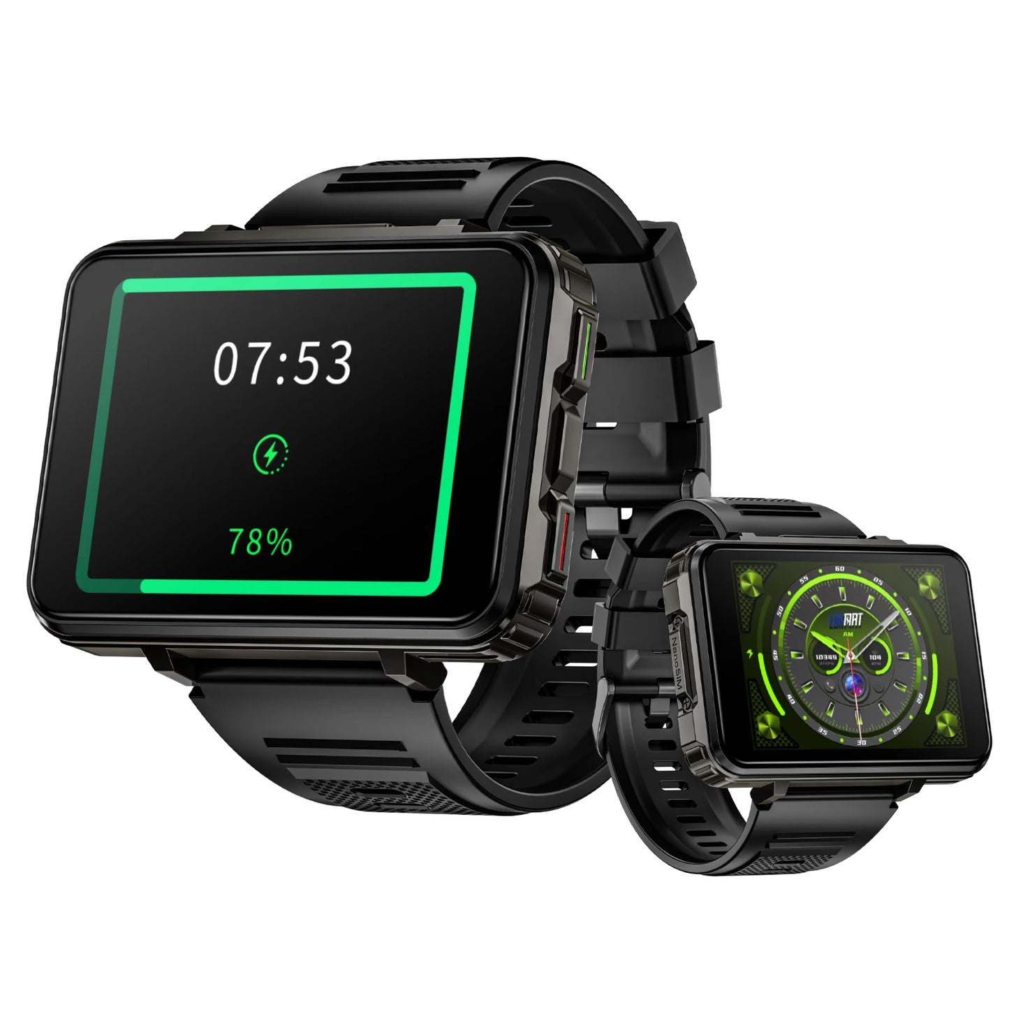 LOKMAT Android Smartwatch Phone 4G Calls Square Big Screen
