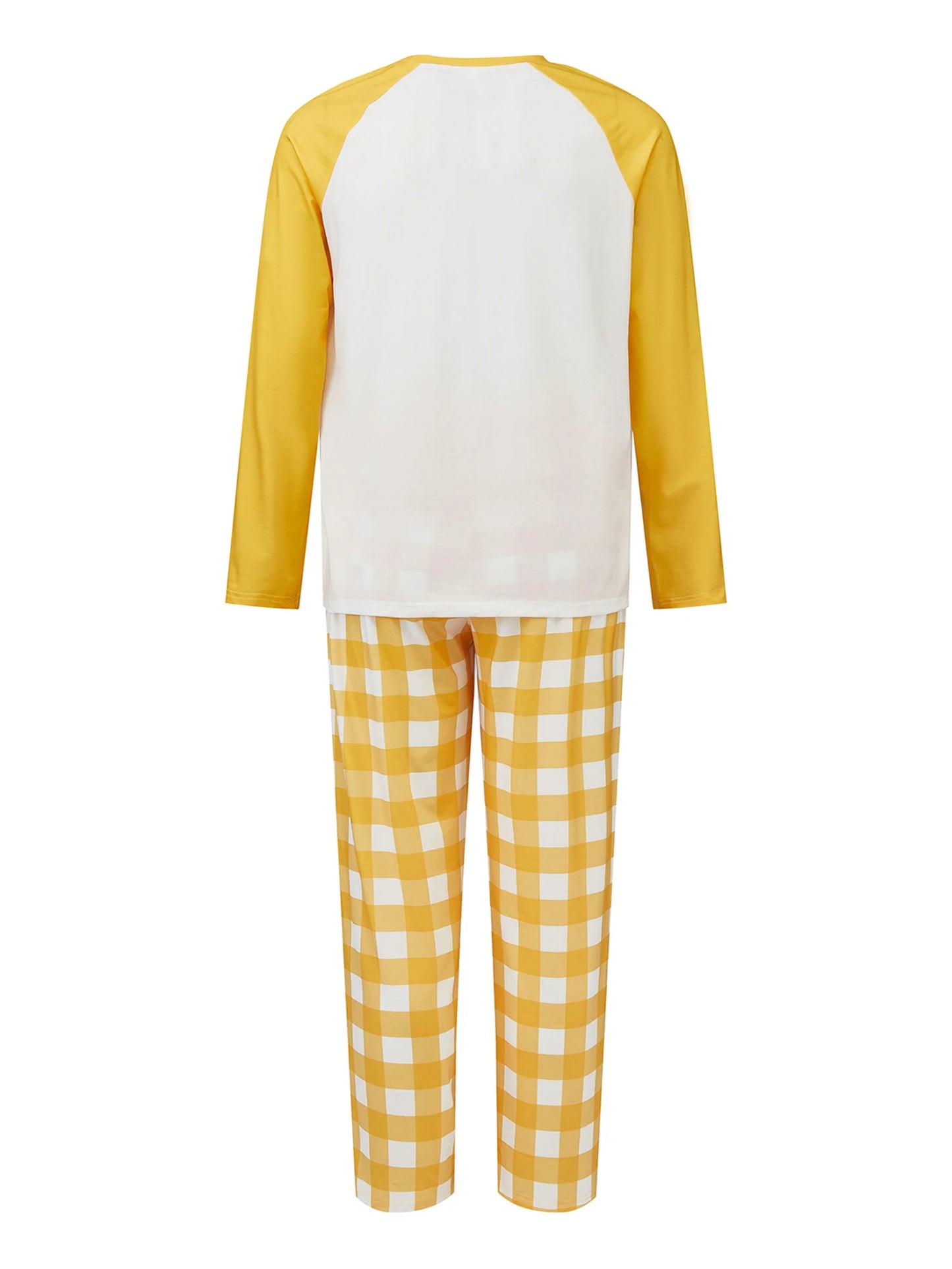 Family Christmas Pajamas With Festive Letter Tops And Plaid Pants