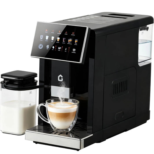Acekool Espresso Coffee Maker With Milk Frother And Grinder