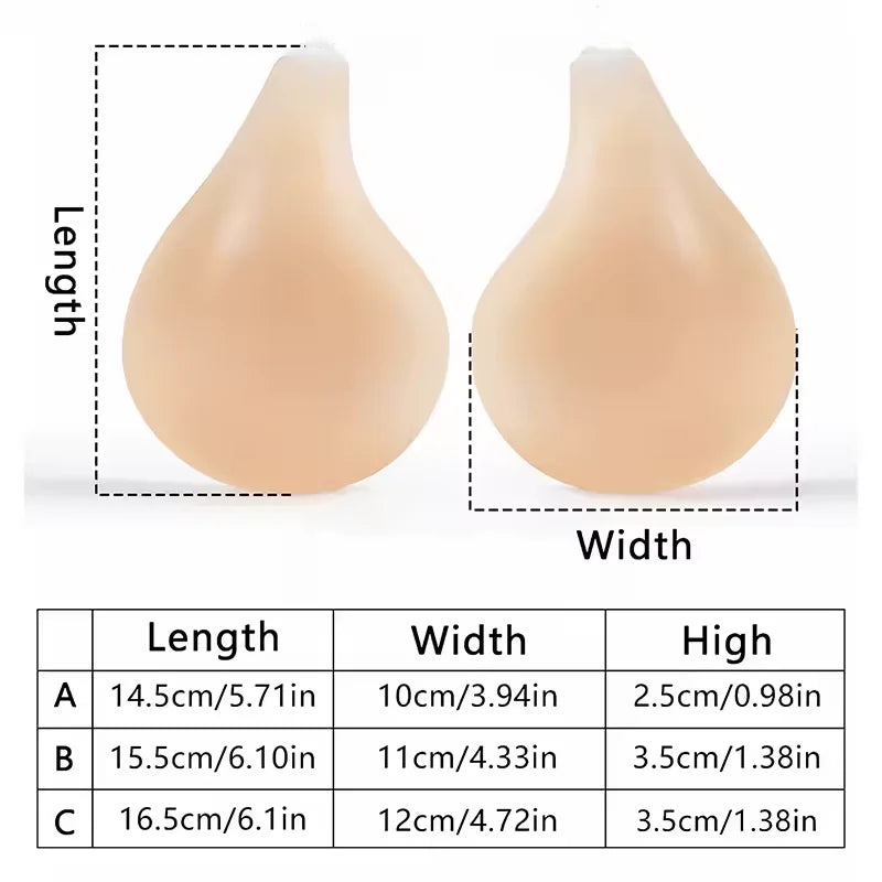 Silicone Self Adhesive Strapless Bra For Women Lift