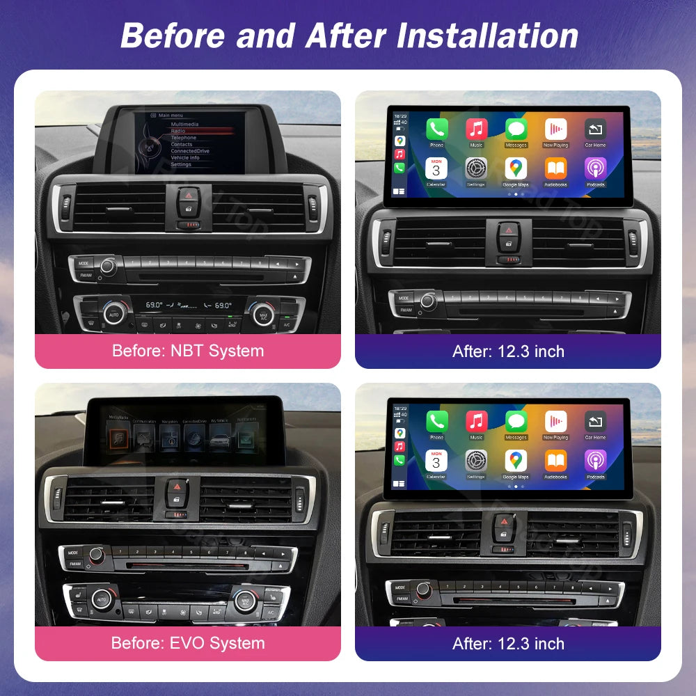 Road Top Ultra Touch Screen CarPlay Android Auto for BMW