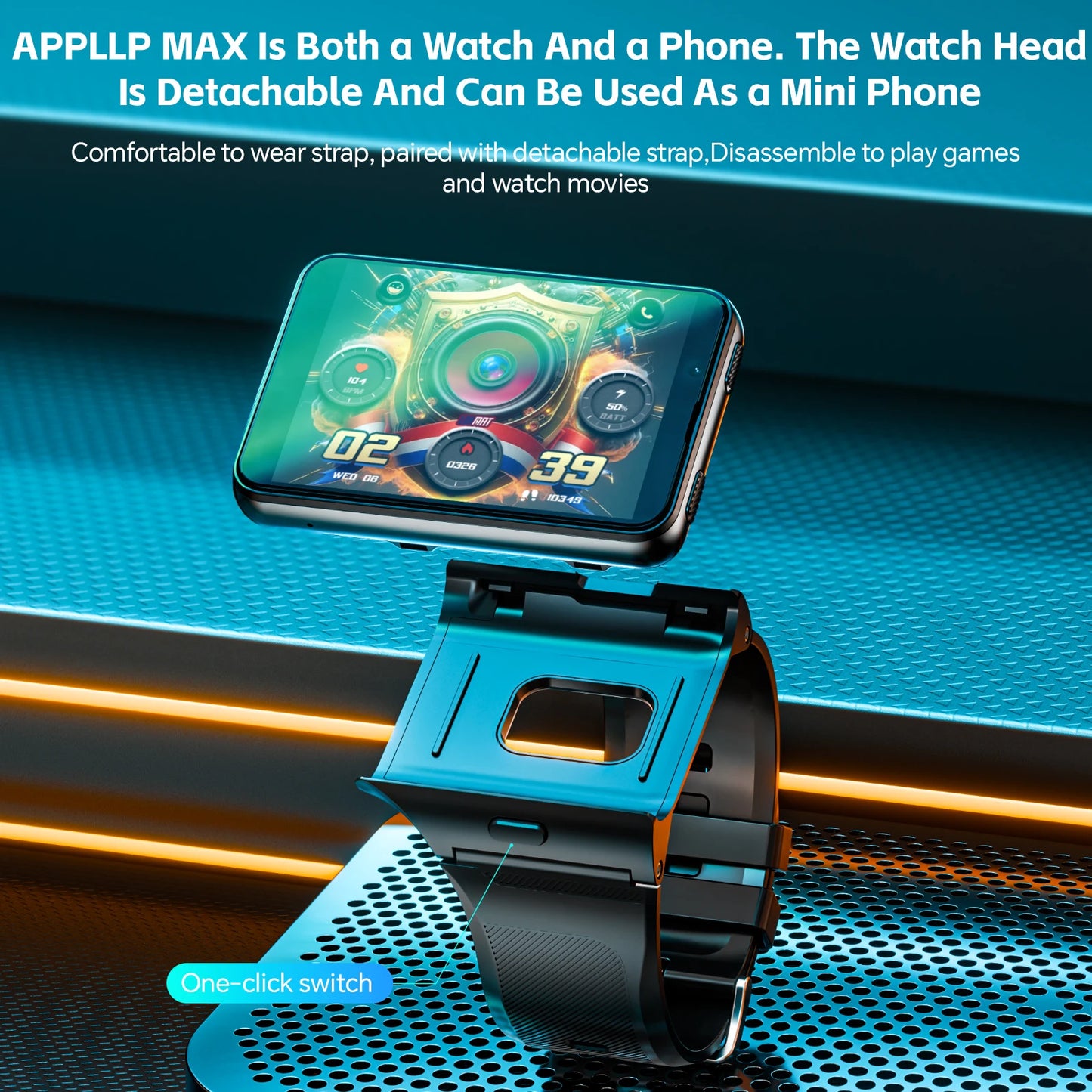 LOKMAT APPLLP MAX Android 4G Smartwatch With Dual Cameras