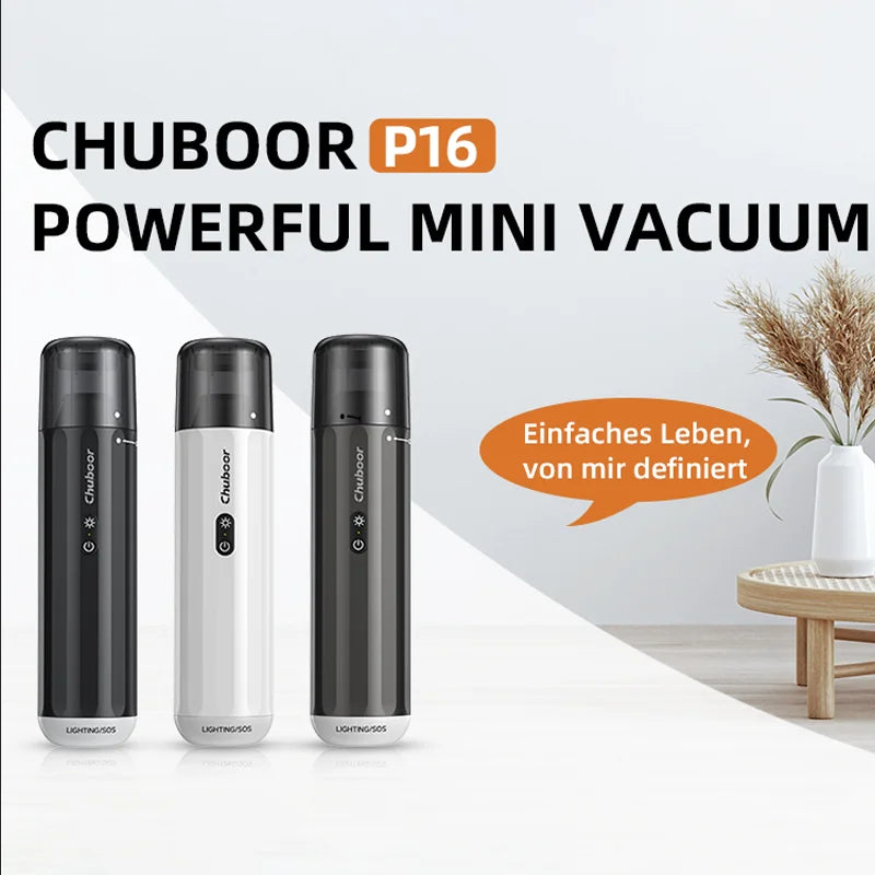 Chuboor 13000Pa Wireless Handheld Car Vacuum Cleaner Strong Suction Portable