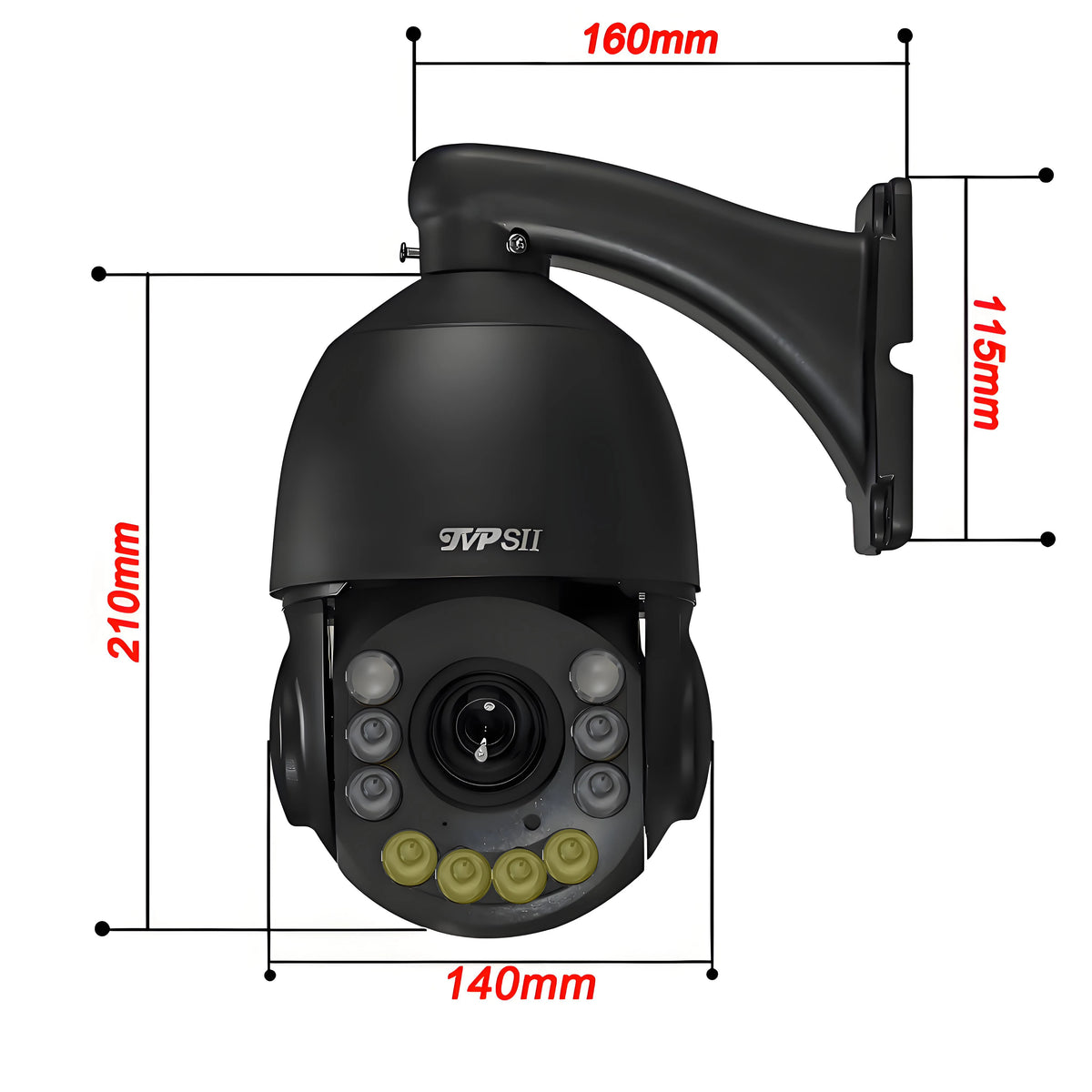 Onvif Metal Laser Infrared Full Color Auto Tracking Cruise 8MP 4K 54X Optics Zoom 360° POE PTZ Speed Dome Surveillance IP Camera