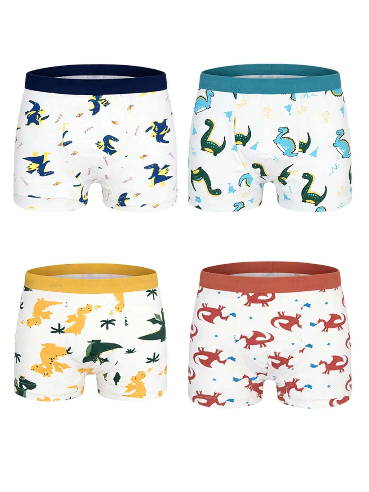 ZEKSAF Boys Cotton Underwear 20 Pack Soft and Breathable Kids Boxer Briefs Size 4-13