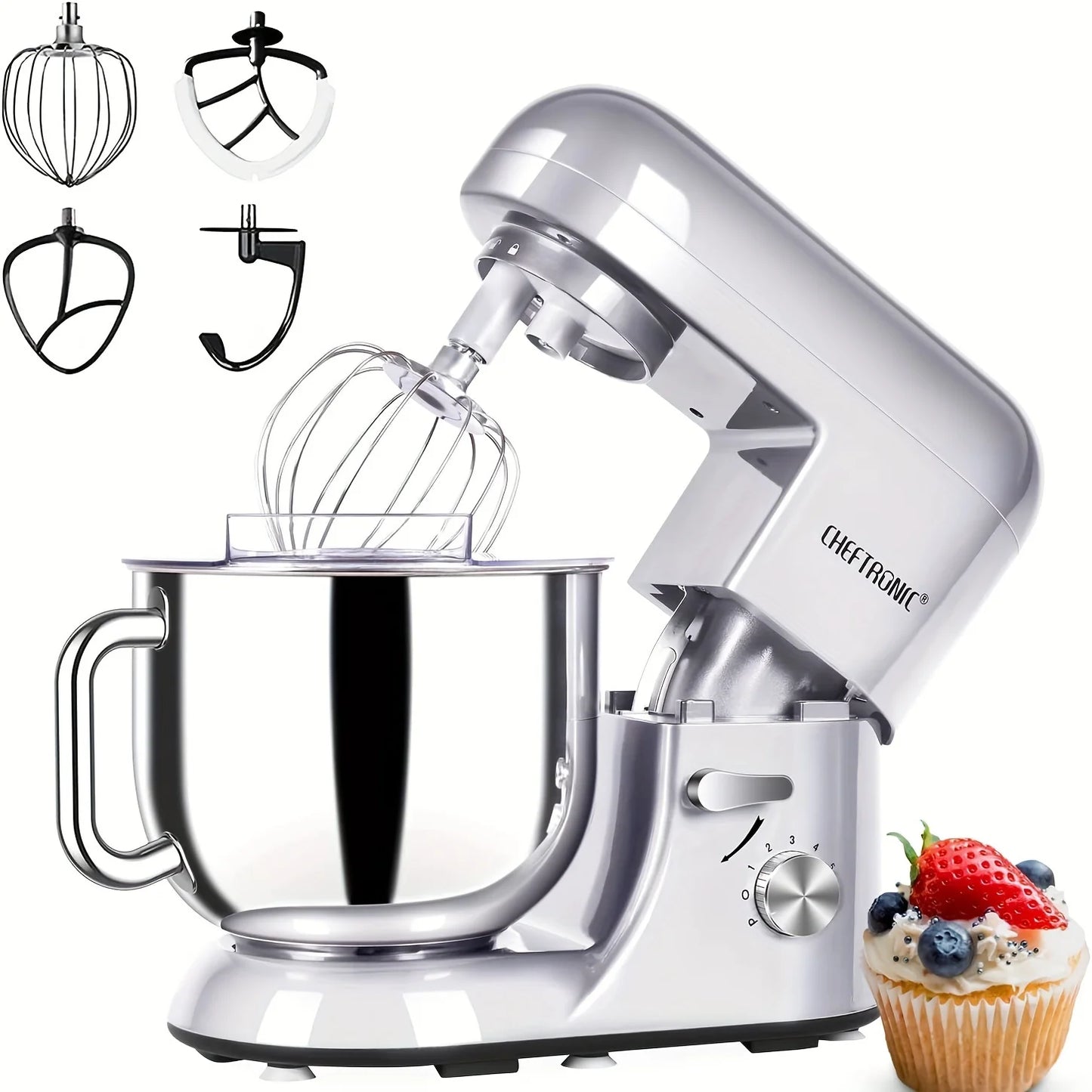 Cheftronic Stand Mixer Tilt Head 650W With Frother