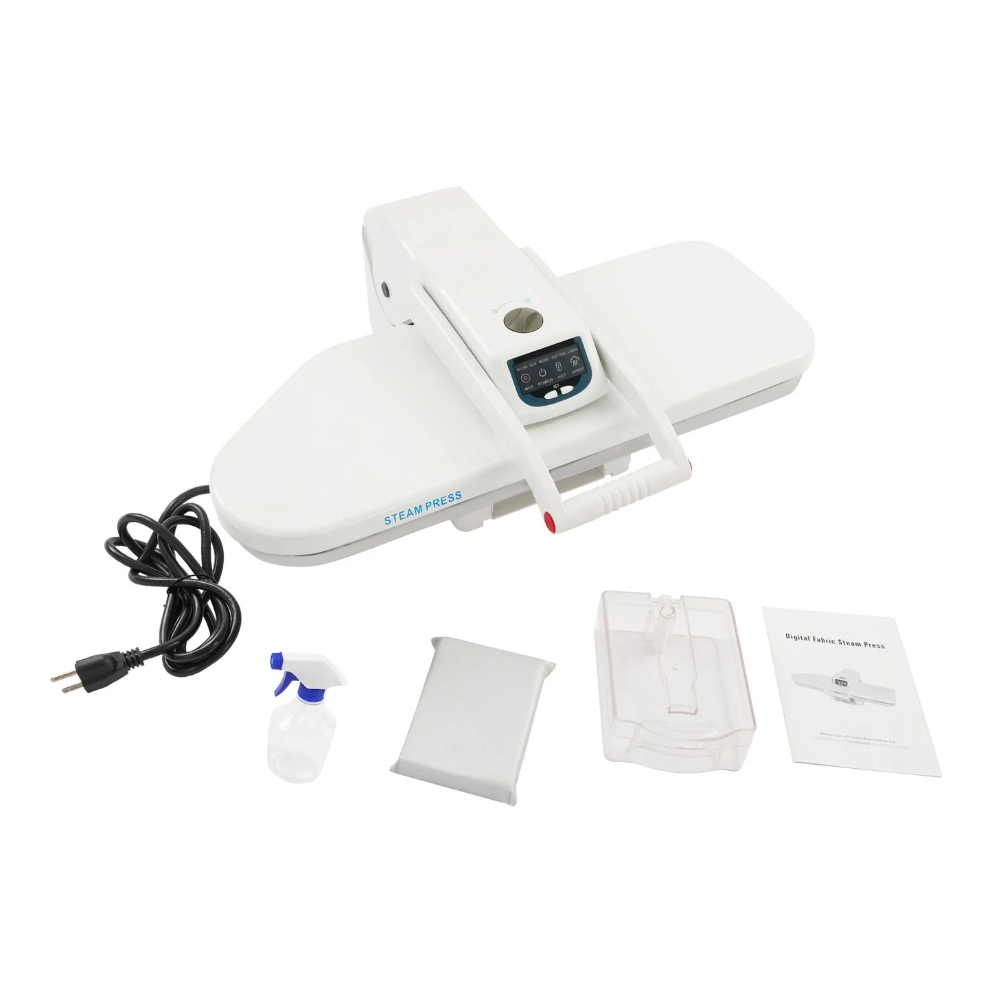 Bymaocar 1600W Intelligent Steam Press With Touchscreen And Fabric Settings