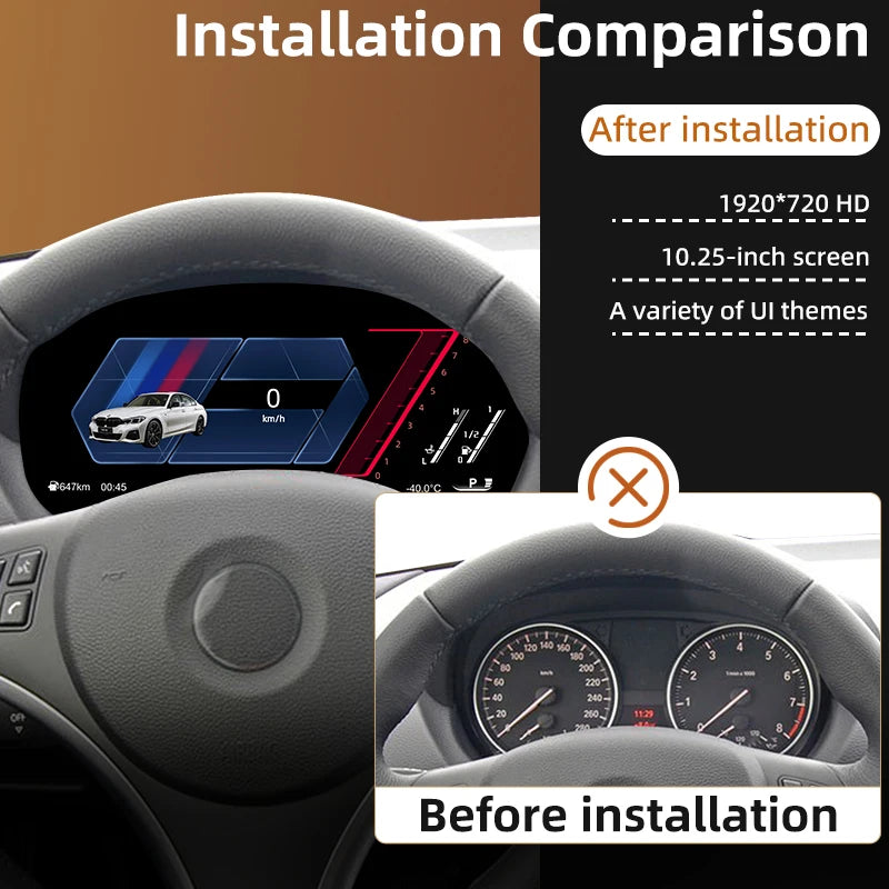 Digital Gauge Cluster For BMW F20 F22 Dashboard Panel Display