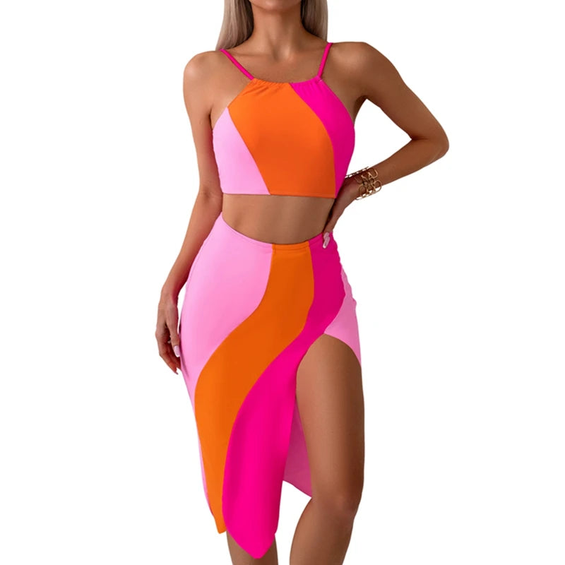 Cathery Mother And Daughter Matching Swimwear Set For Family Beach