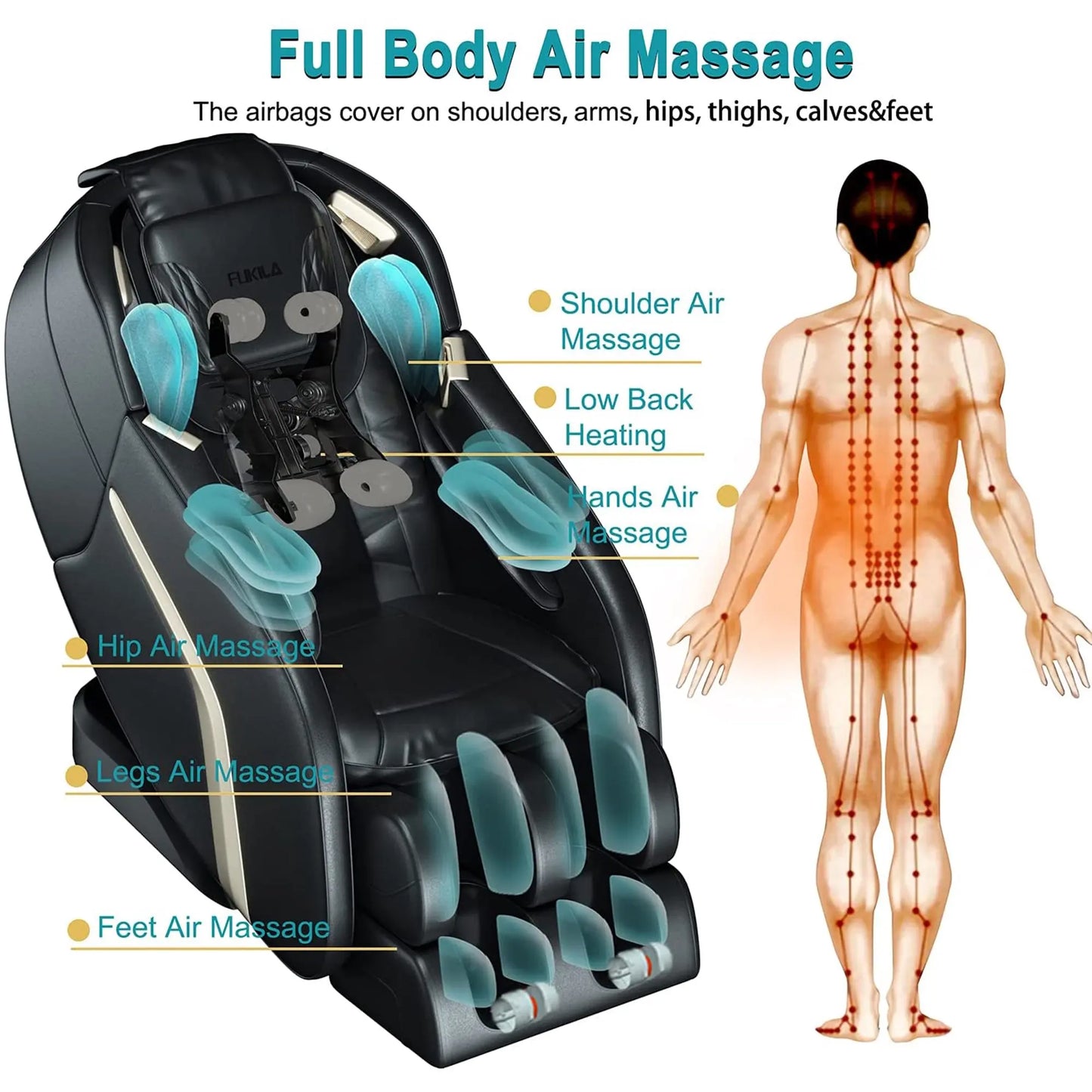 100% Original Innovative Brand 4D SL Zero Gravity Massage Chair