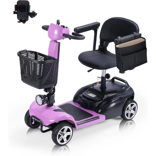 4 Wheel Mobility Scooter With Seat And Removable Battery