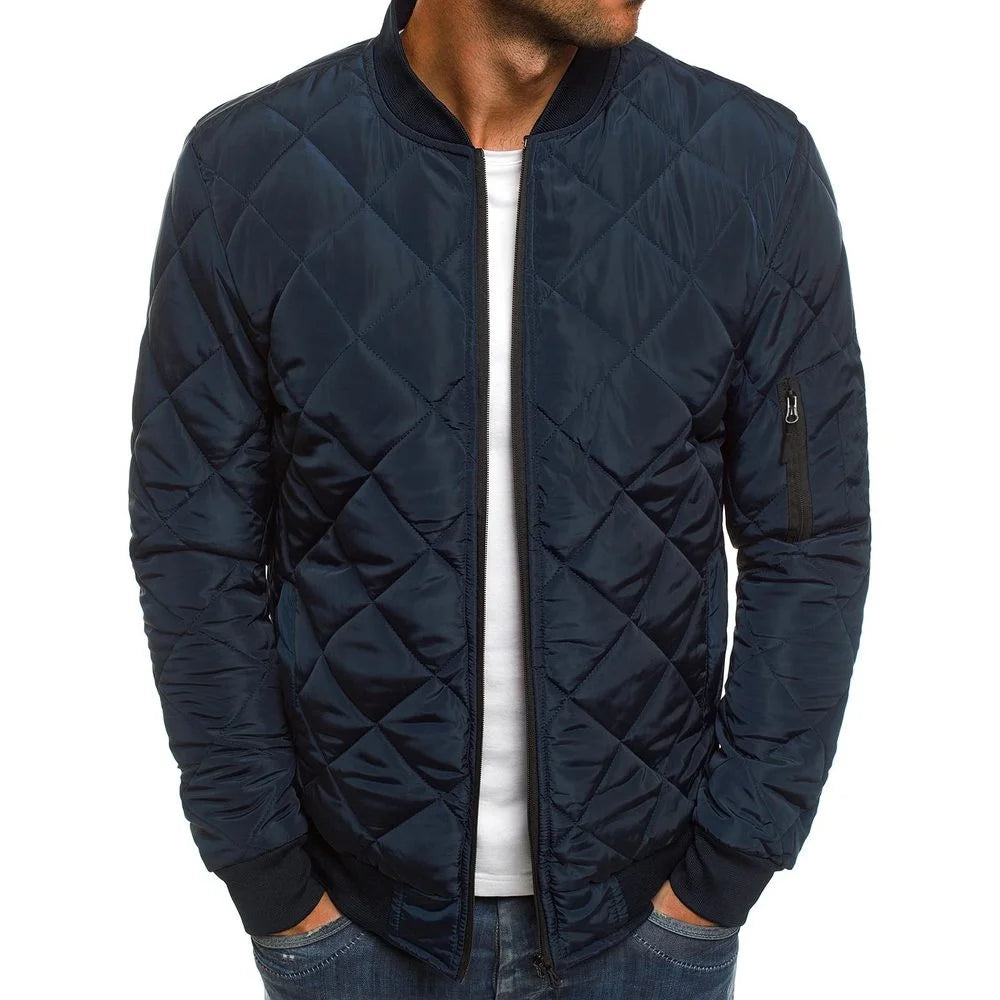 Lightweight Baseball Collar Mesh Jacket For Men Casual Winter Outerwear